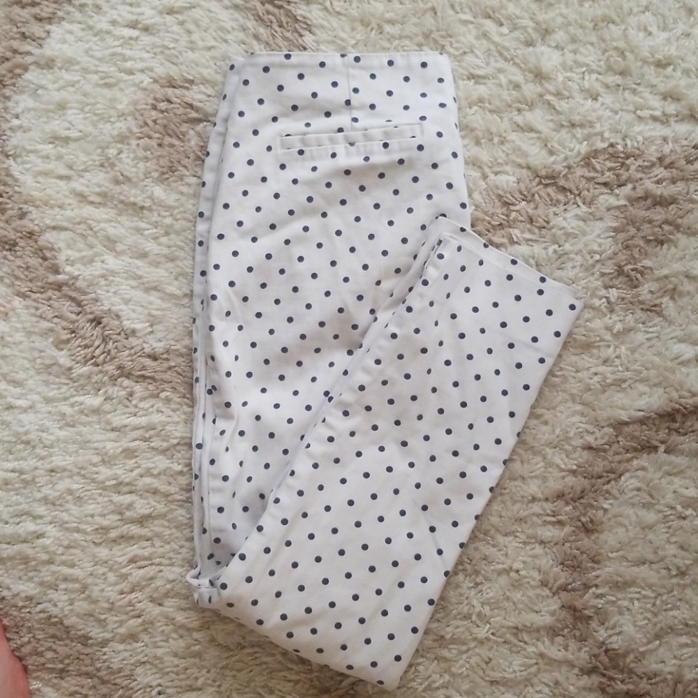 Zara polka dot pants with pockets